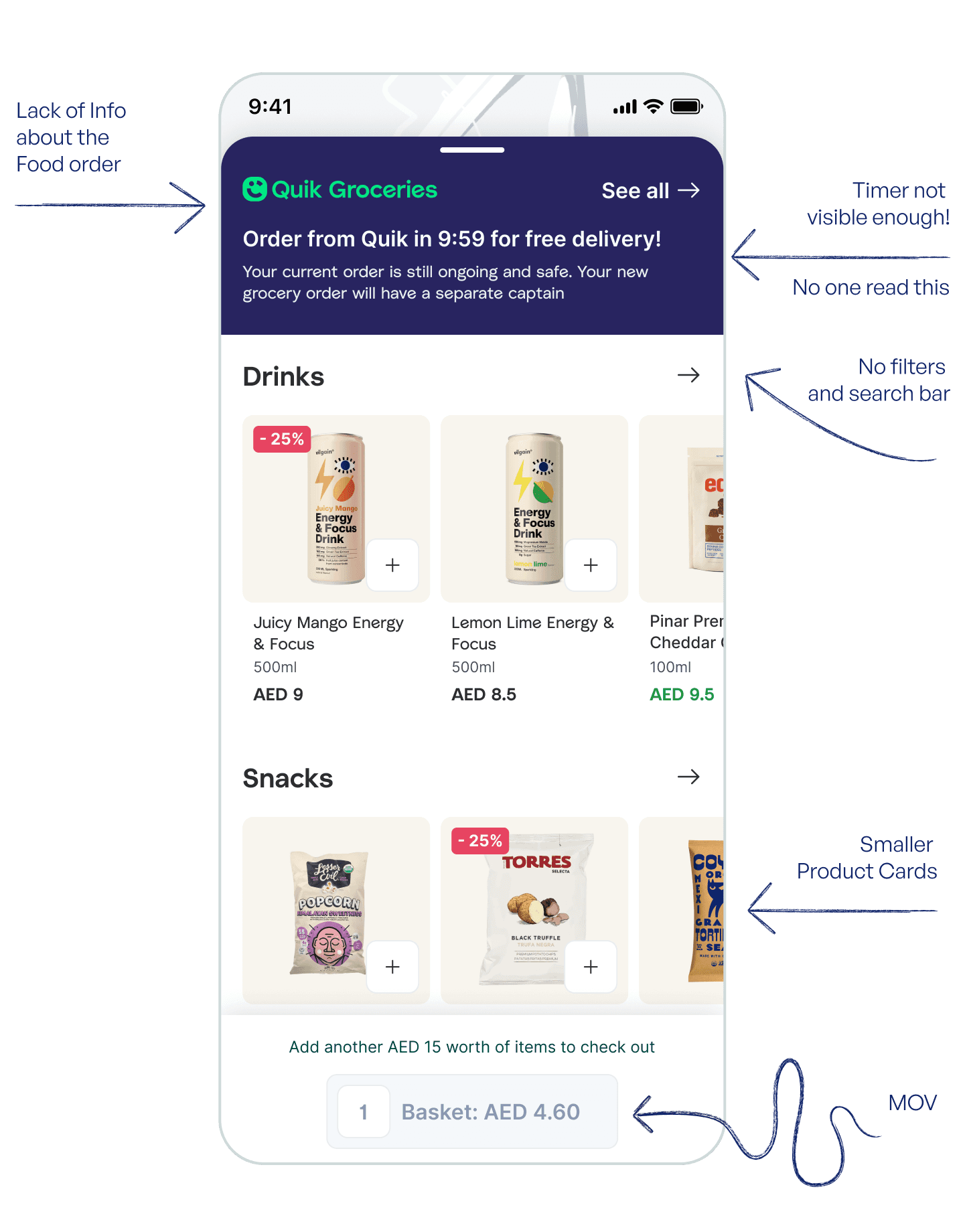 Annotated changes between the tested and shipped sheet