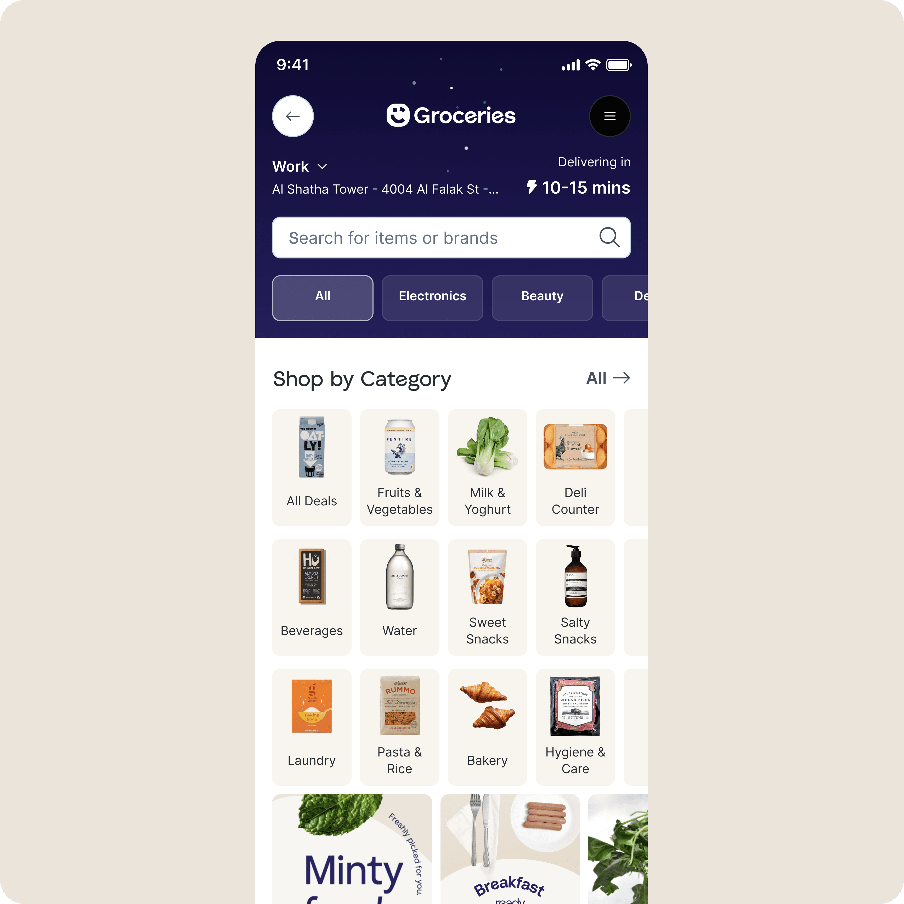 Careem Quik app screens